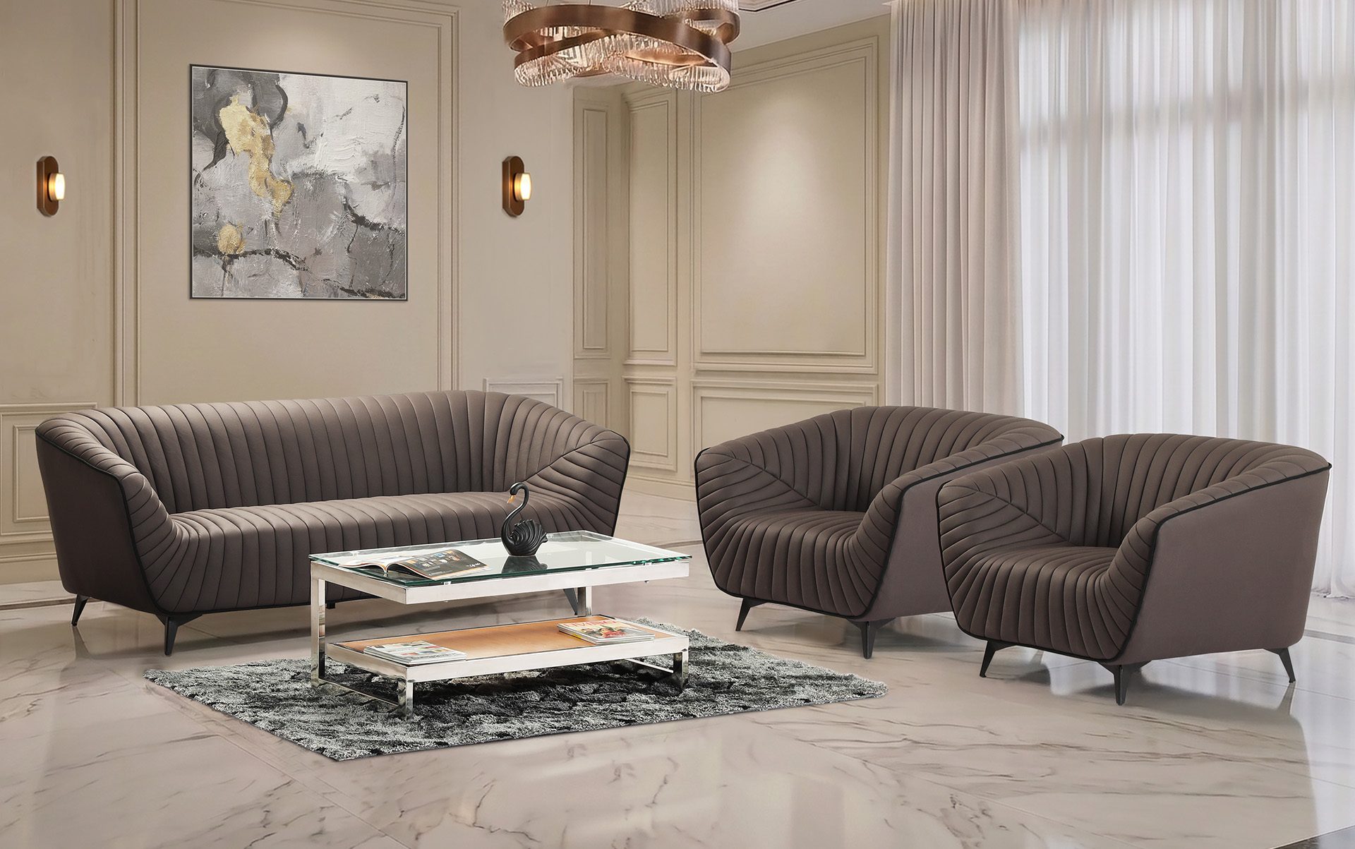 Alexa Sofa 3+1+1 (Fabric)