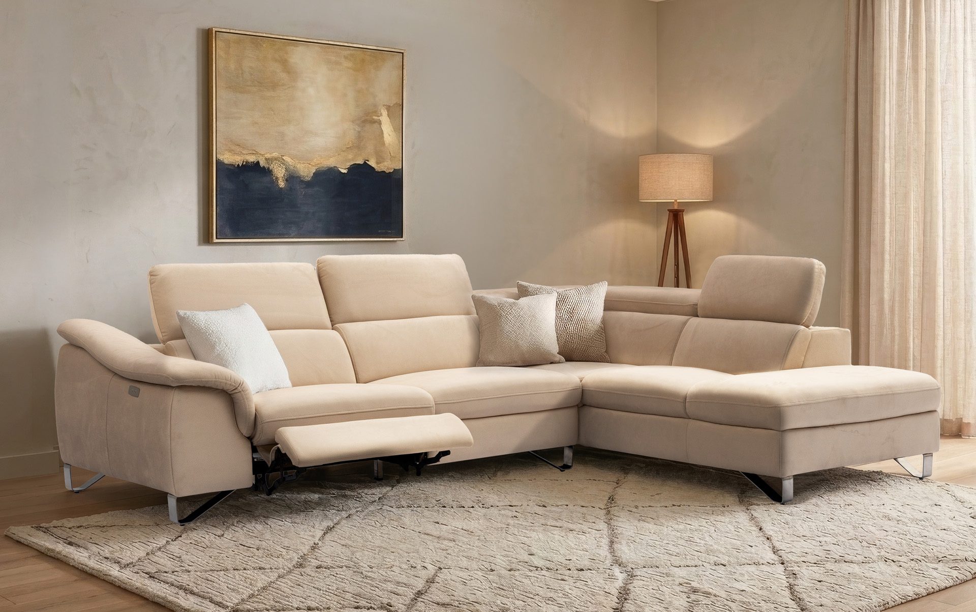 Caprio Sofa (with 1 Electric Recliner - Fabric) image 2