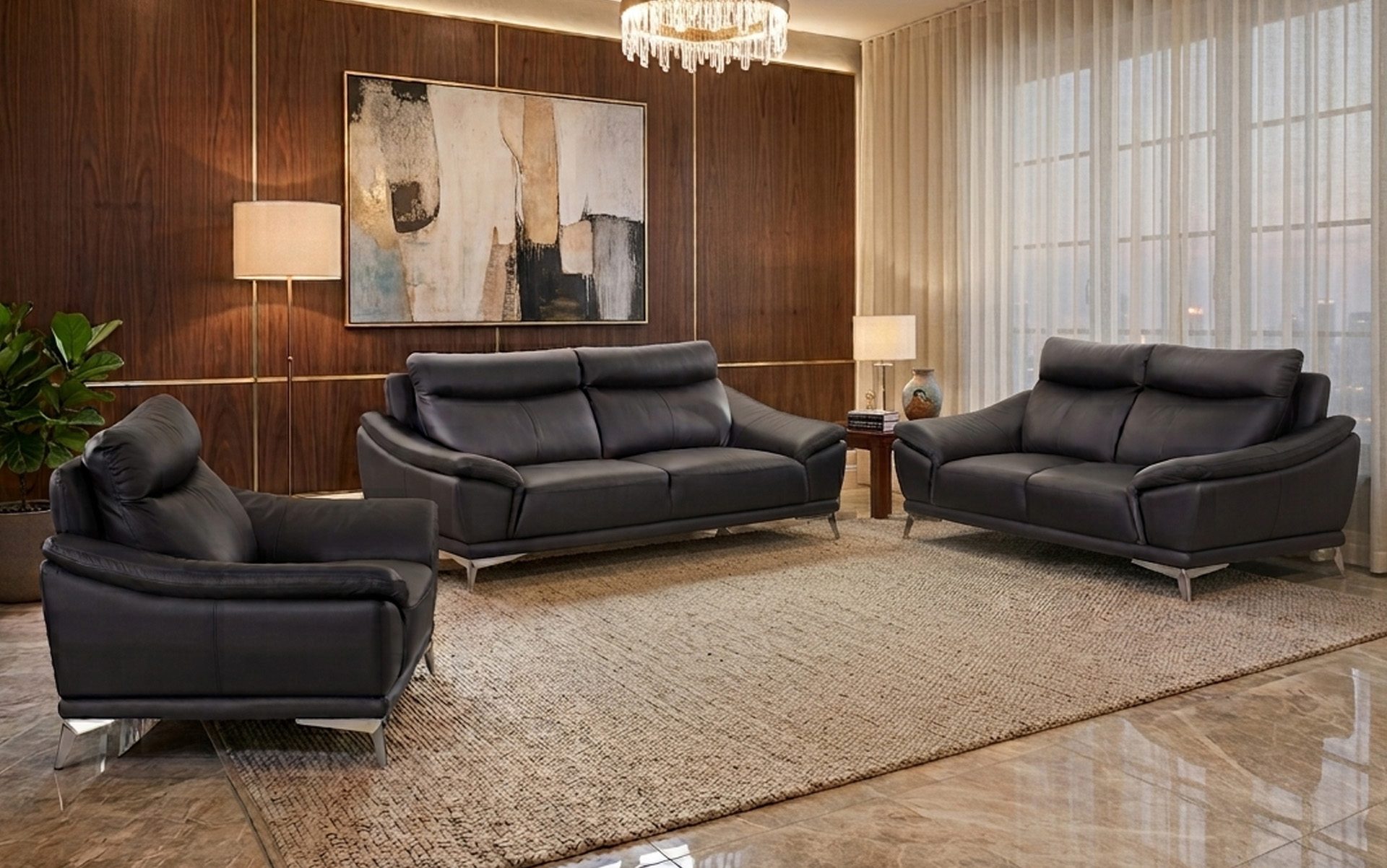 Clifton sofa 3+2+1 (Leather)