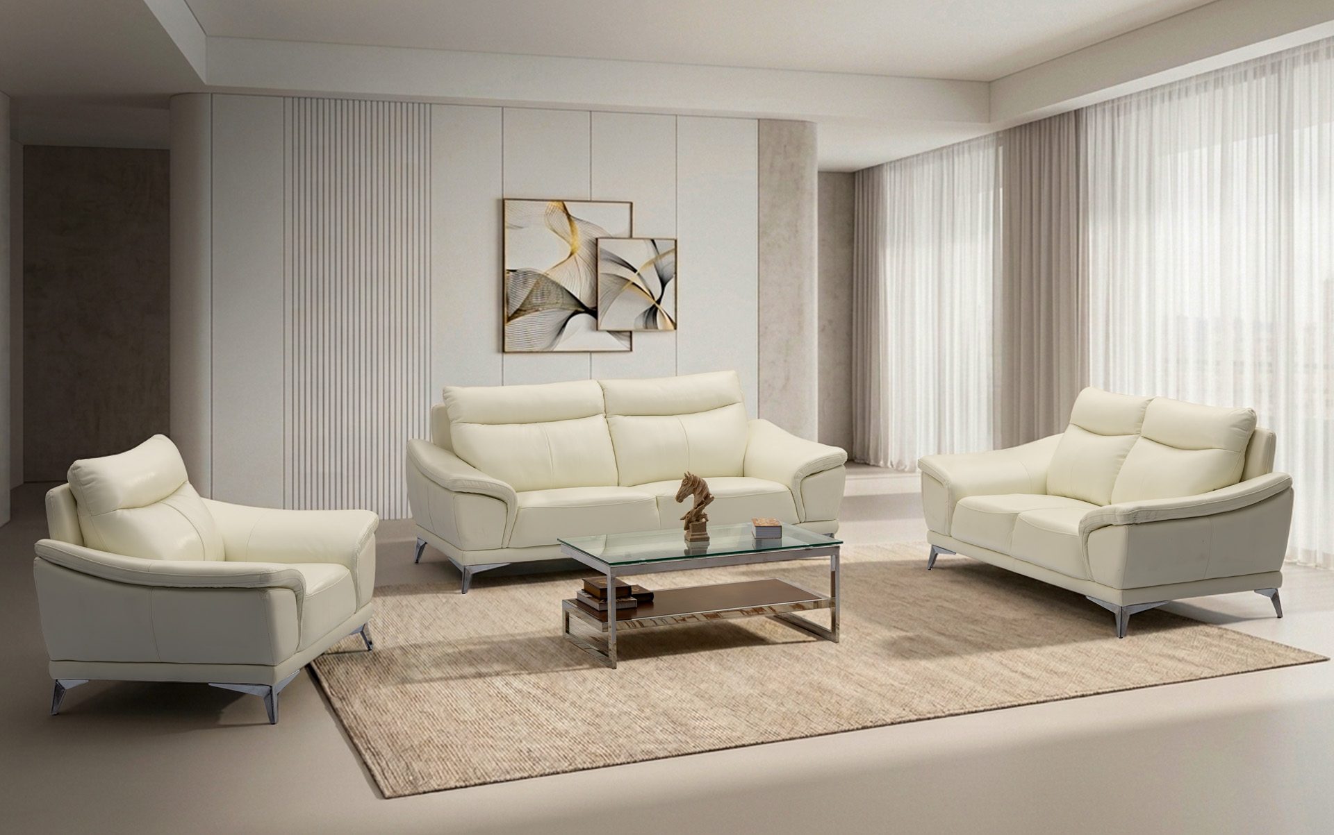 Clifton sofa 3+2+1 (Leather)