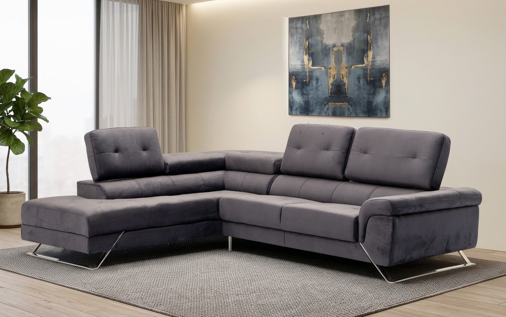 Midland Corner Sofa (Fabric) image 2