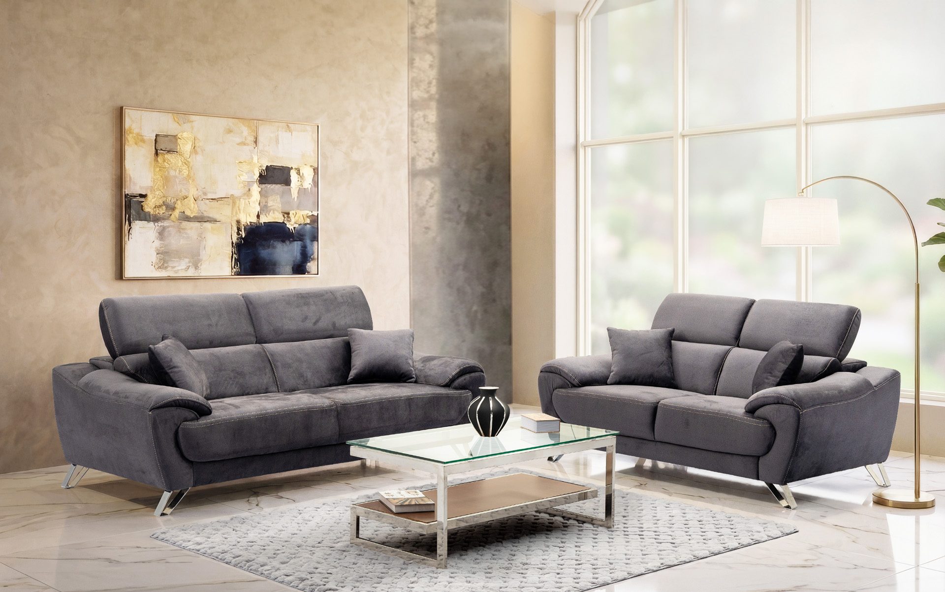 Olando Sofa 3+2 (Fabric) image 2