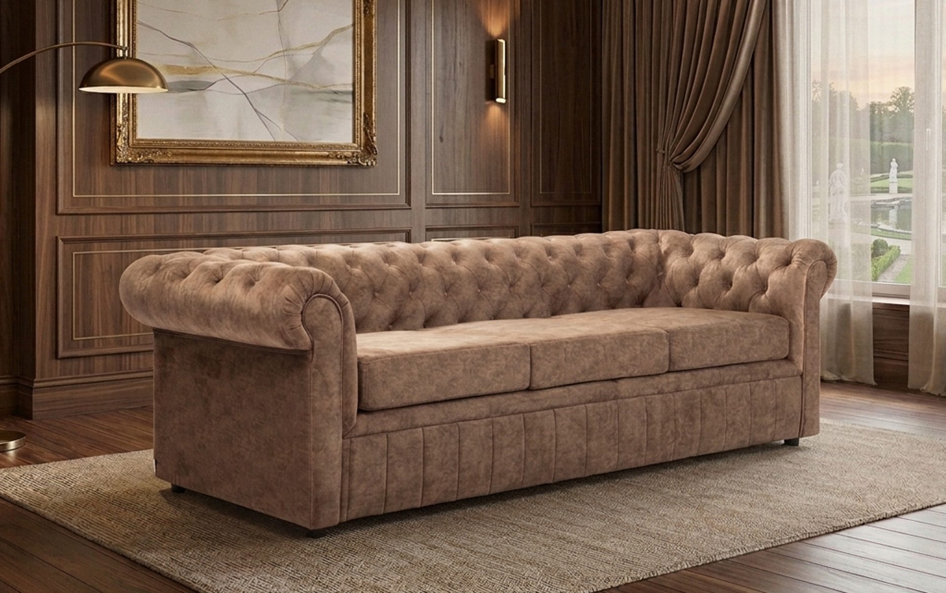 Oxford Sofa 3 Seater (Fabric)