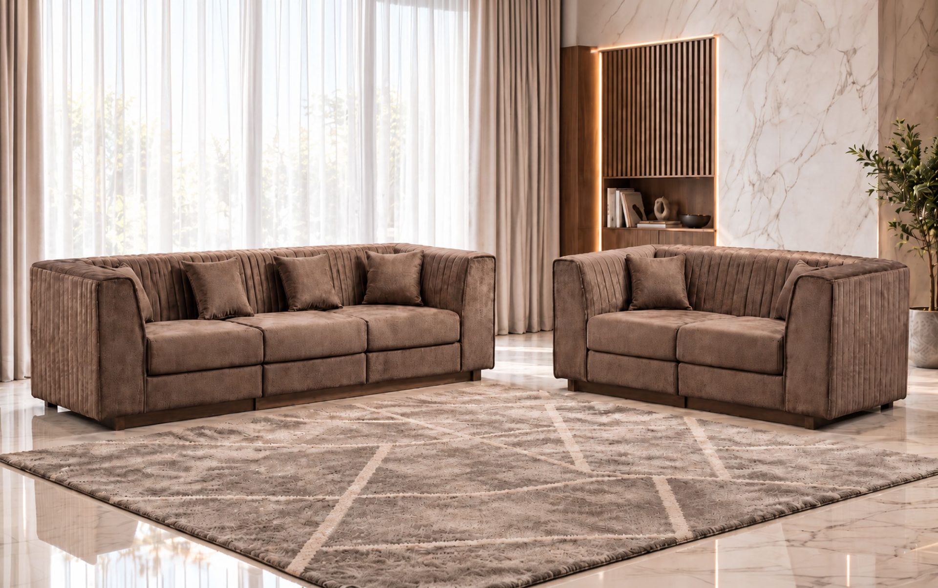 Vegas Sofa 3+2 (Fabric)